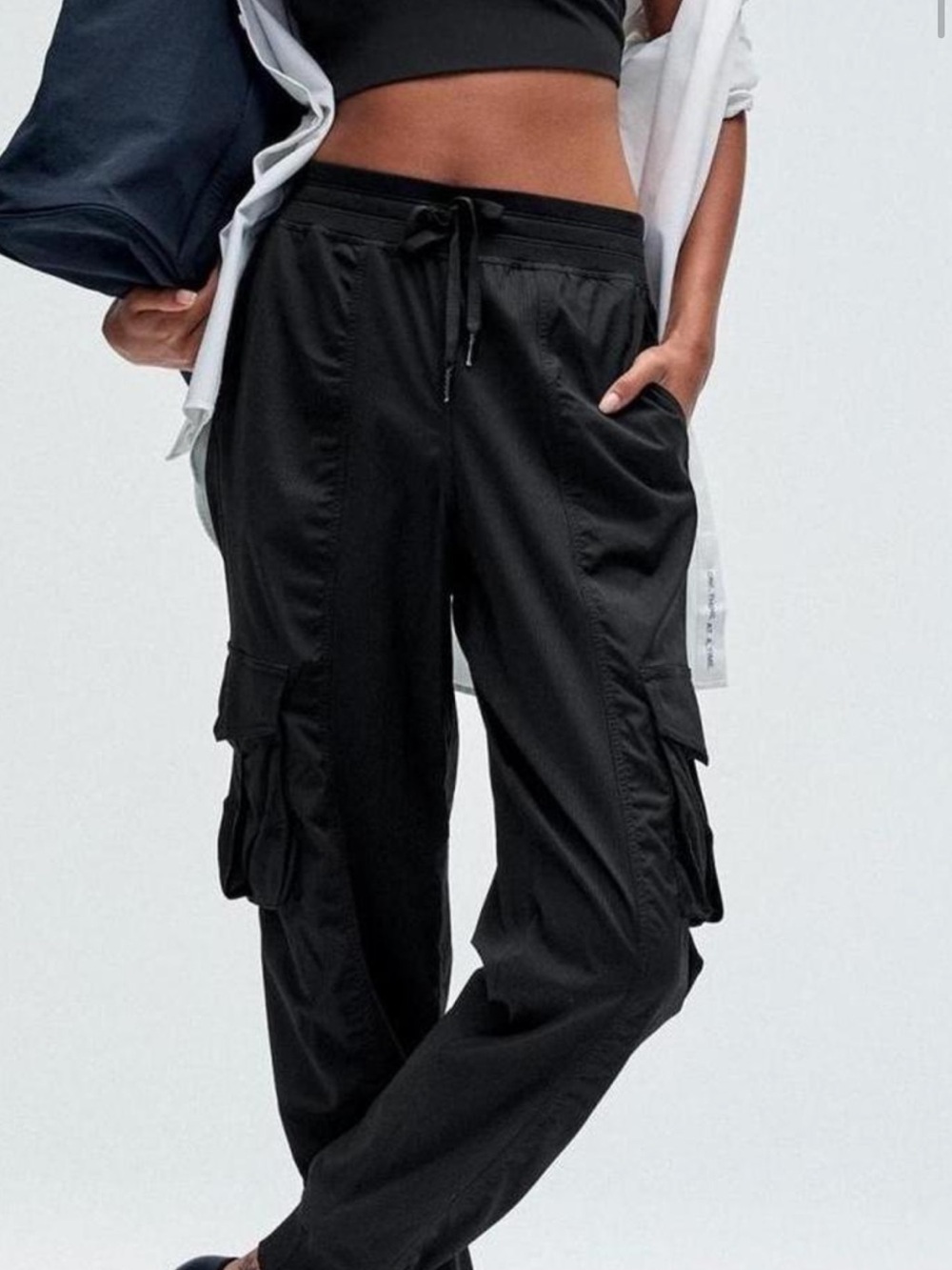 NWOT lululemon athletica Black Cargo Jogger Pants
